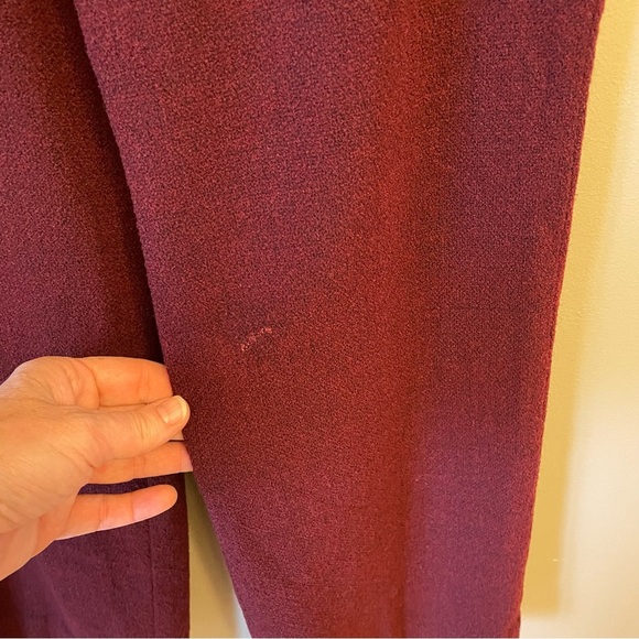 Ann Taylor Burgundy Trouser Pants Women’s 4 Petite Wool Blend - Picture 5 of 12
